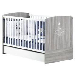 Hugo Little Big Bed 70x140 Cm Gris De Sauthon Baby's Sweet Home