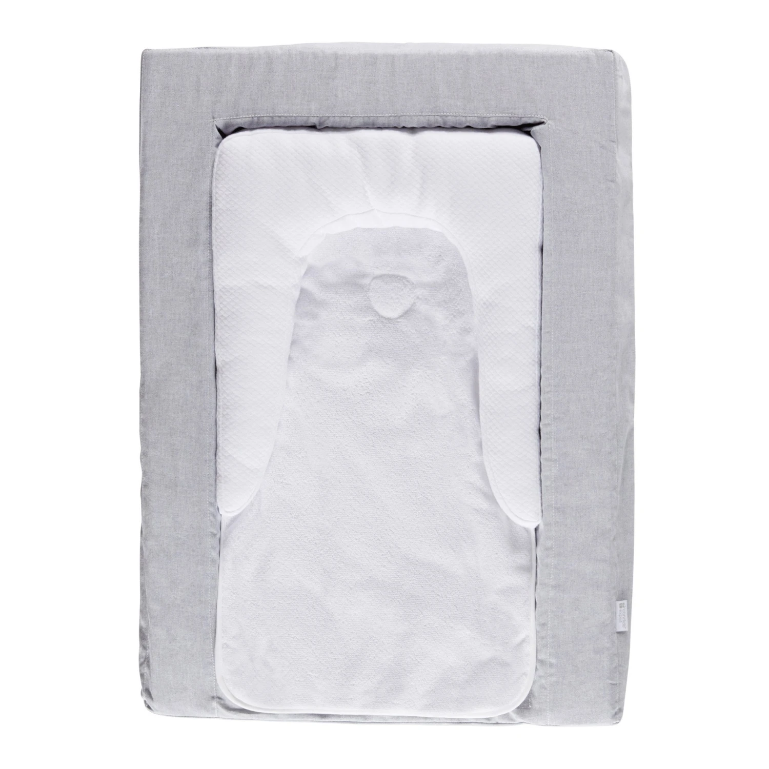 Matelas à Langer Douillet 2en1 Gris Chiné De Candide