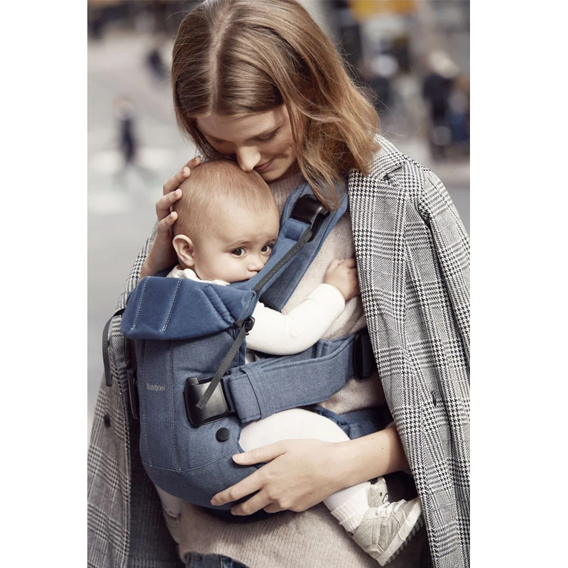 Porte-bébé One Bleu Denim / Nuit Cotton Mix De BabyBjörn – Image 3