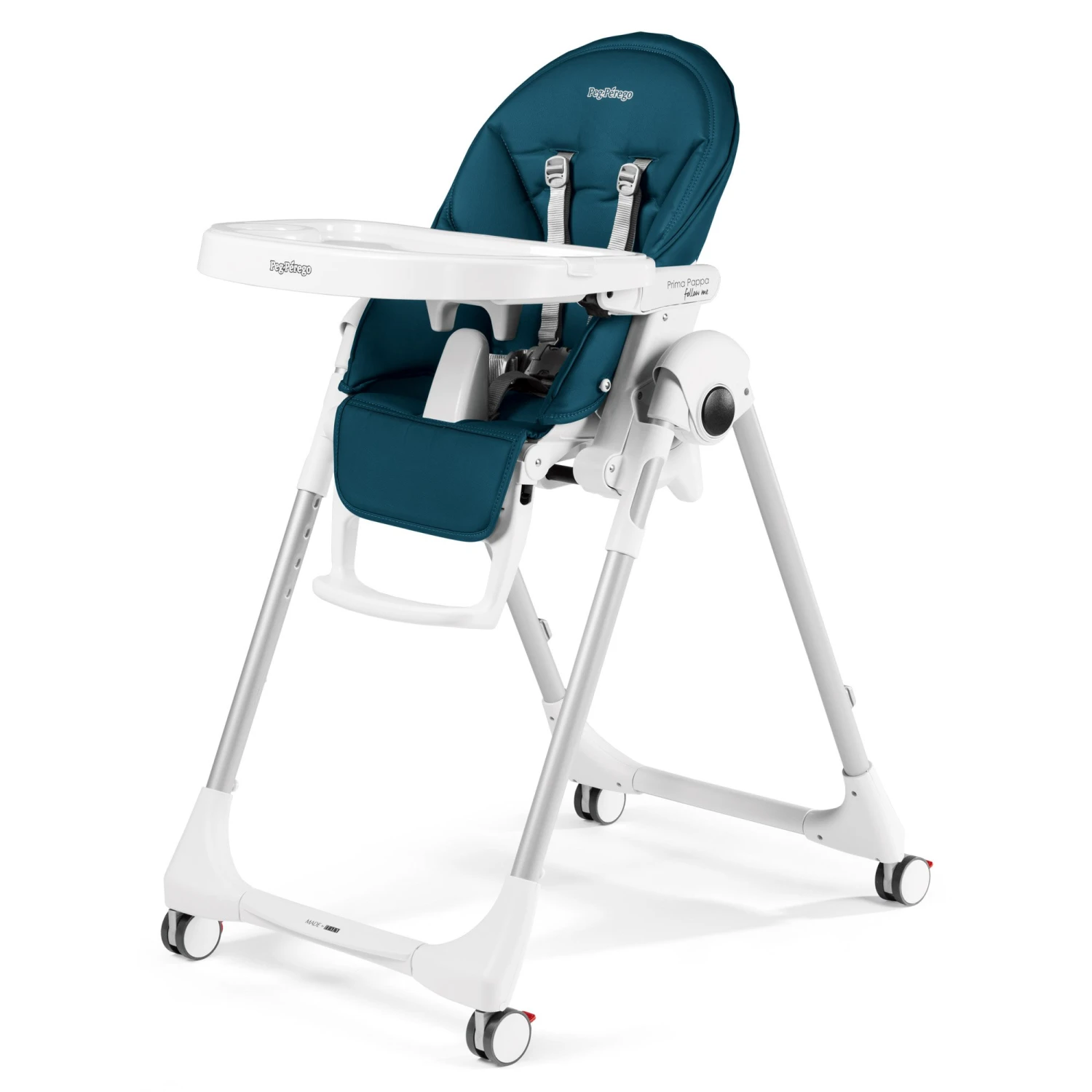 PEG PEREGO Chaise Haute Prima Pappa Follow Me Petrolio De Peg-Pérego 3 PEG PEREGO Chaise Haute Prima Pappa Follow Me Petrolio De Peg-Pérego