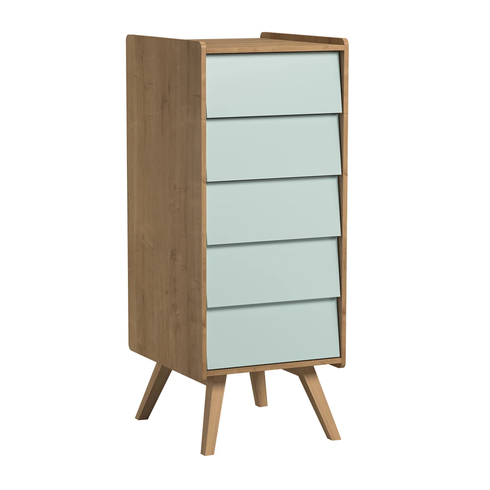 Chiffonnier Vintage Bois / Vert De Vox