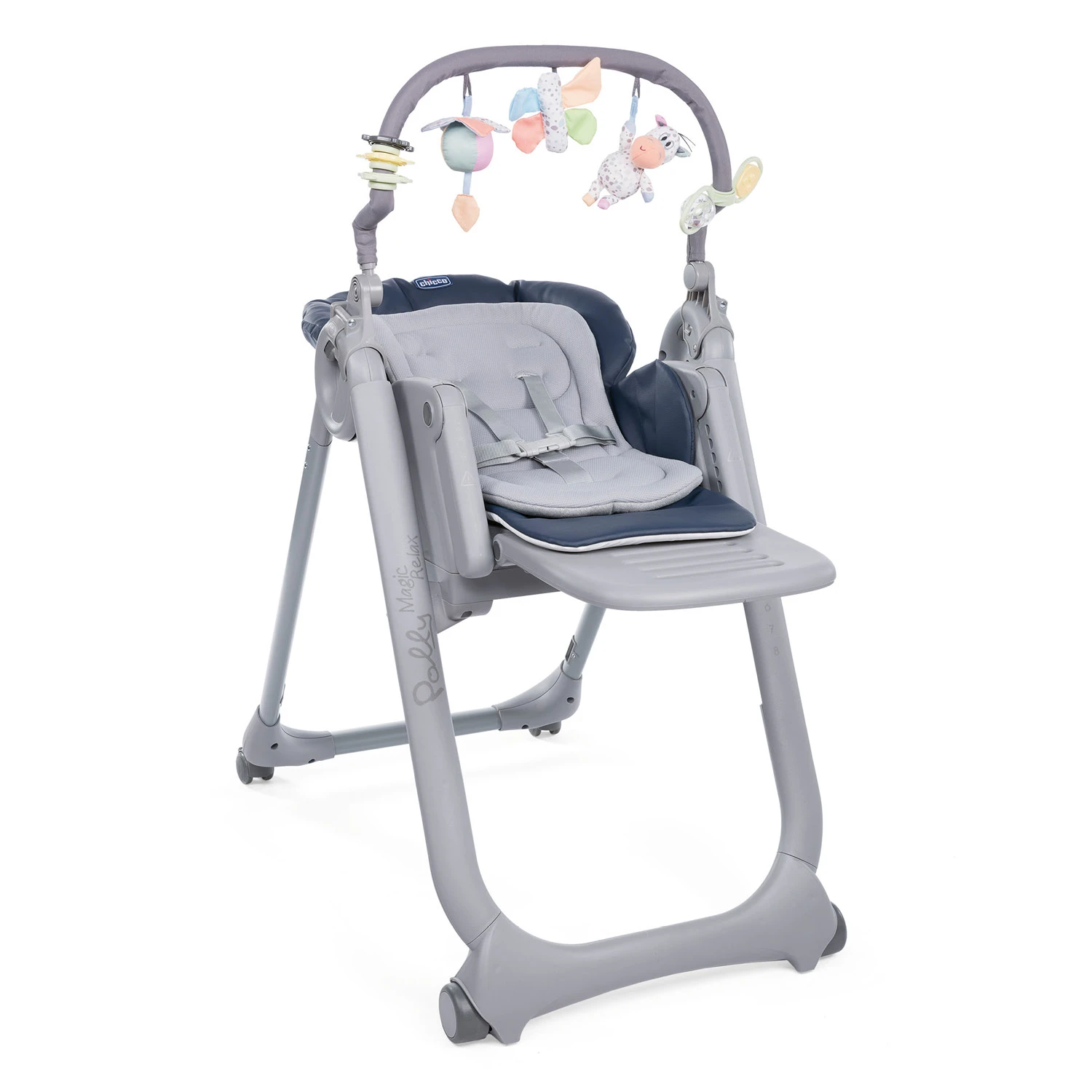 Chaise Haute Polly Magic Relax 4 Roues India Ink De Chicco 3 Chaise Haute Polly Magic Relax 4 Roues India Ink De Chicco