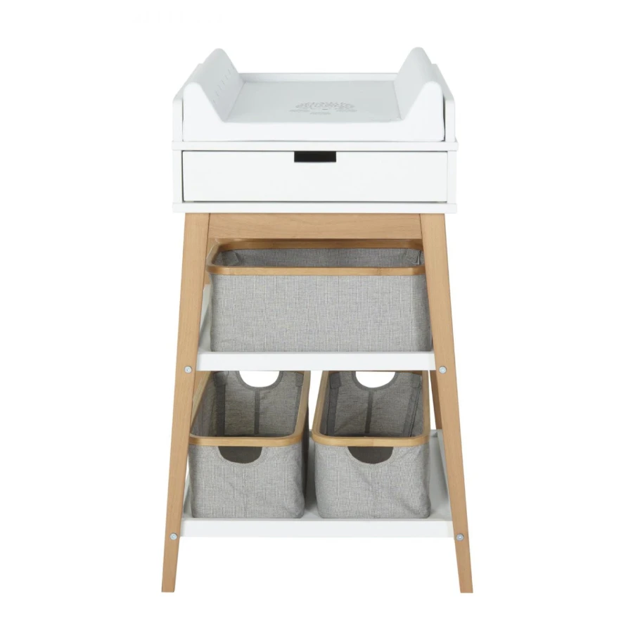 Table à Langer Hip Avec Tiroir Blanc / Naturel De Quax – Image 5