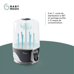 Stérilisateur Turbo Pure - Sèche-Biberons De Babymoov 11 Stérilisateur Turbo Pure - Sèche-Biberons De Babymoov -Bébés Produits Magasin 01112534 3