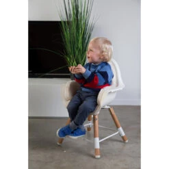 Chaise Haute Evolu 2 + Arceau Naturel/Blanc De Childhome 20 Chaise Haute Evolu 2 + Arceau Naturel/Blanc De Childhome -Bébés Produits Magasin 01115616 9
