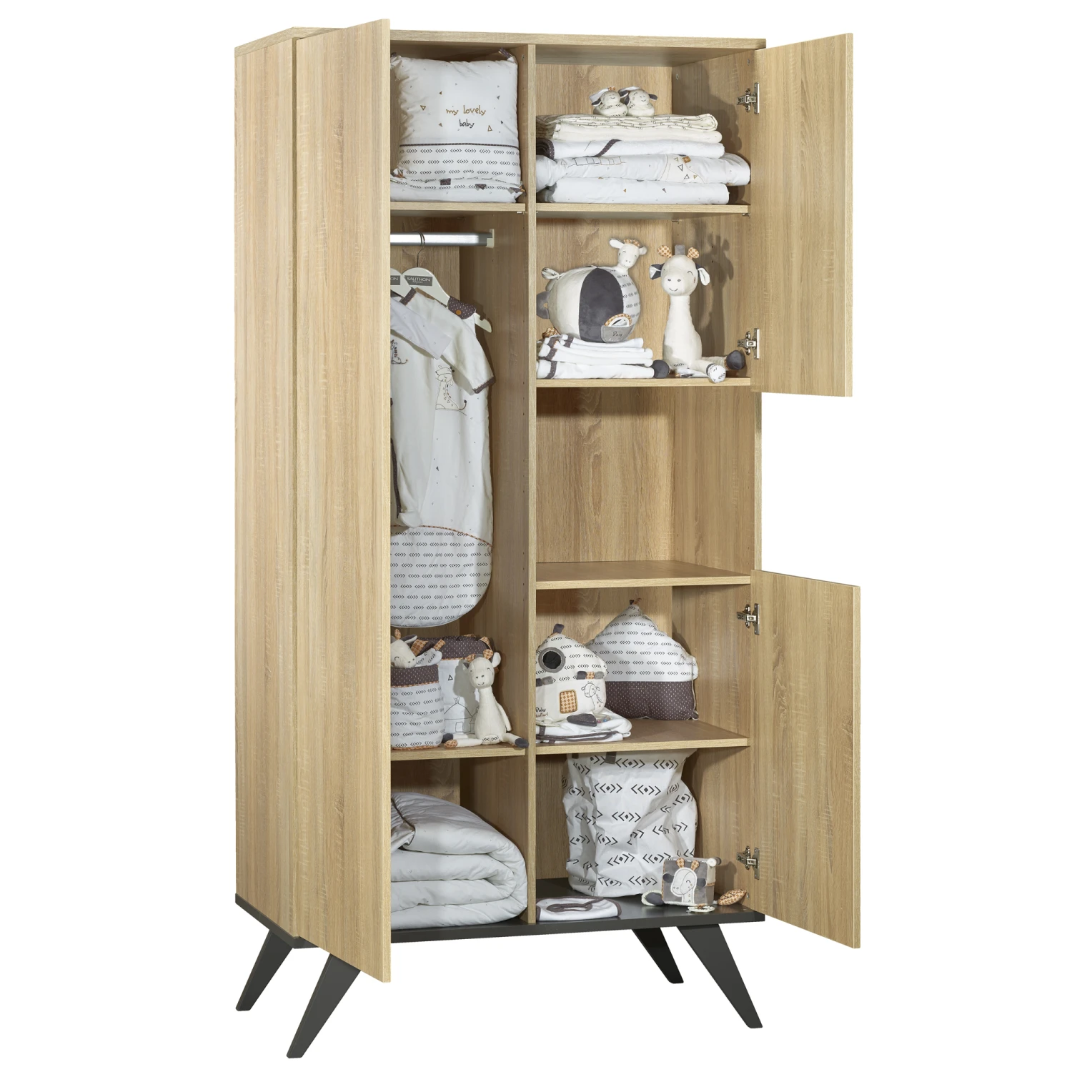 New York Armoire 3 Portes De Sauthon Baby's Sweet Home – Image 2