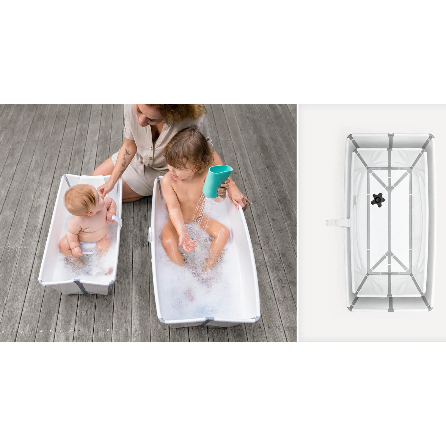 Baignoire Flexi Bath™ XL Transparent Bleu De Stokke® – Image 3