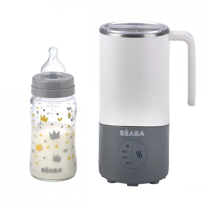 Beaba Préparateur De Boisson Milk Prep Gris/Blanc De Béaba – Image 5