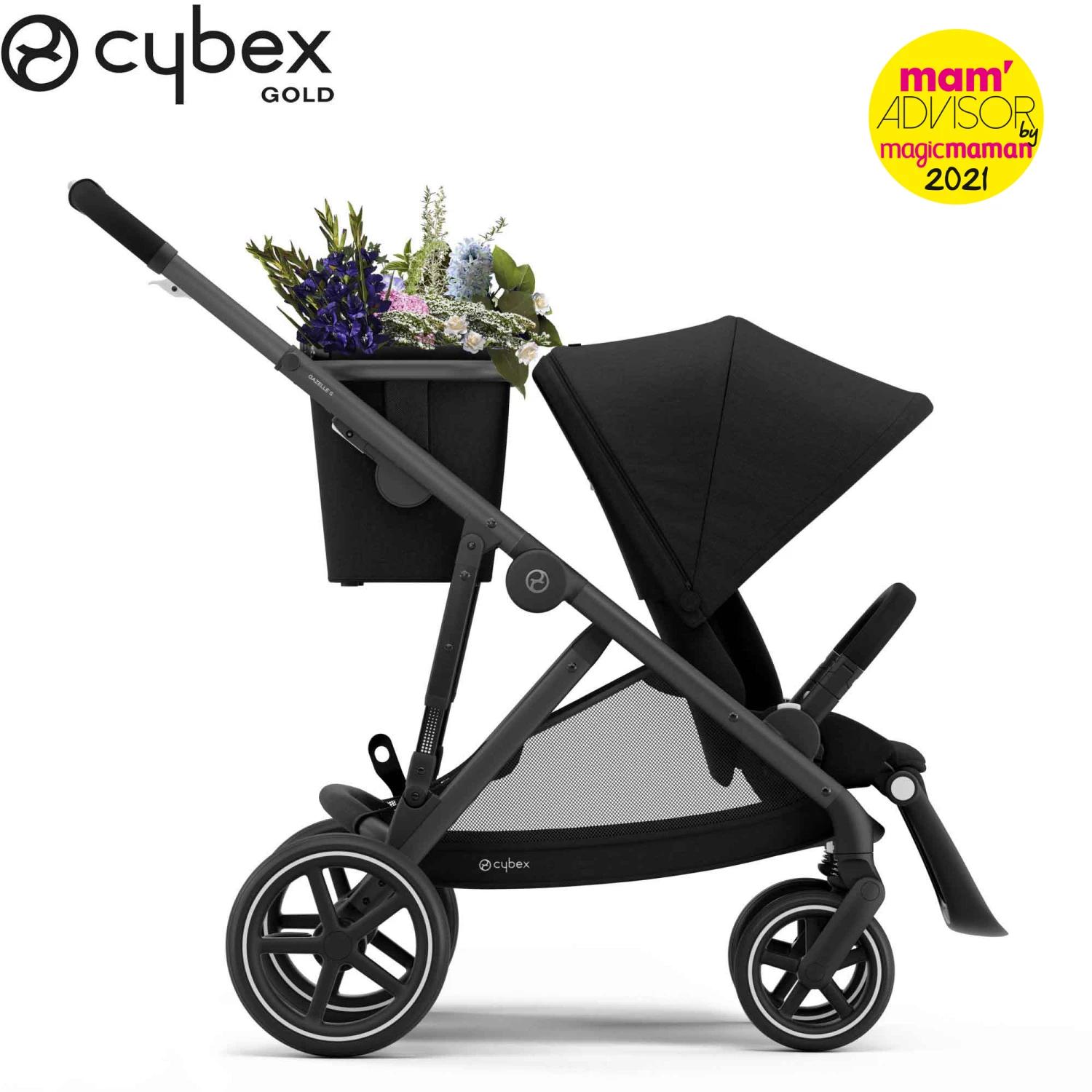 Poussette Gazelle S Black/Deep Black De CYBEX 3 Poussette Gazelle S Black/Deep Black De CYBEX