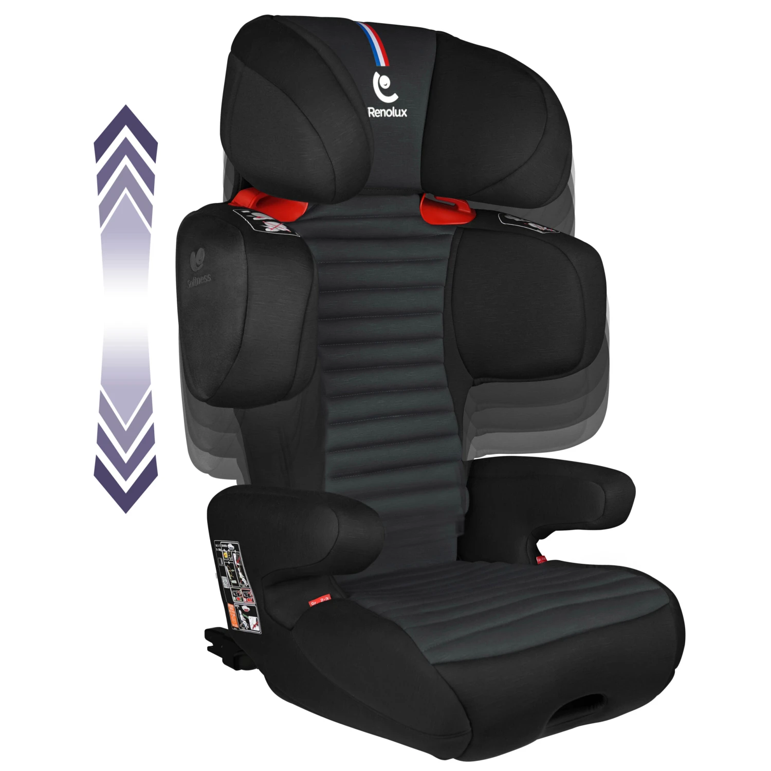 Renofix Groupe 2/3 Isofix Inclinable Softness® Carbon De Renolux – Image 2