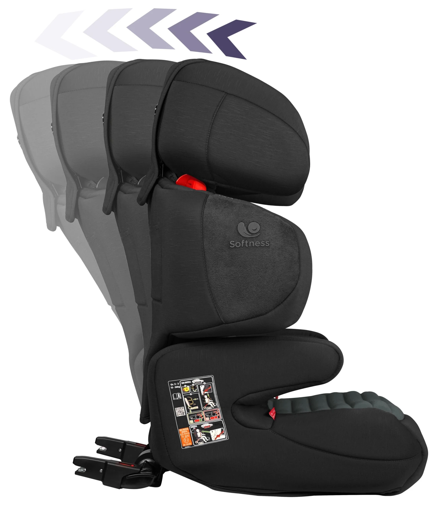 Renofix Groupe 2/3 Isofix Inclinable Softness® Carbon De Renolux – Image 3