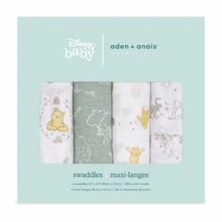 Lot De 4 Maxi-Langes Mousseline Winnie De Aden + Anais Essentials 15 Lot De 4 Maxi-Langes Mousseline Winnie De Aden + Anais Essentials -Bébés Produits Magasin 01135181 7