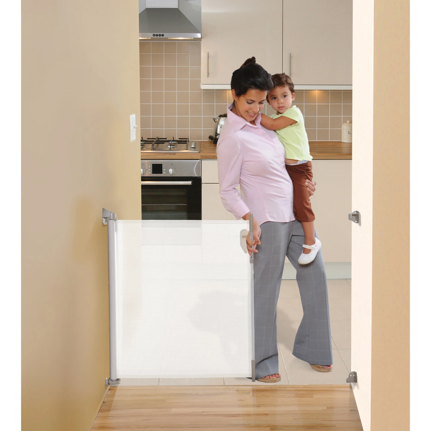 Barrière De Sécurité Rétractable 0-140 Cm Blanc De Dreambaby – Image 2