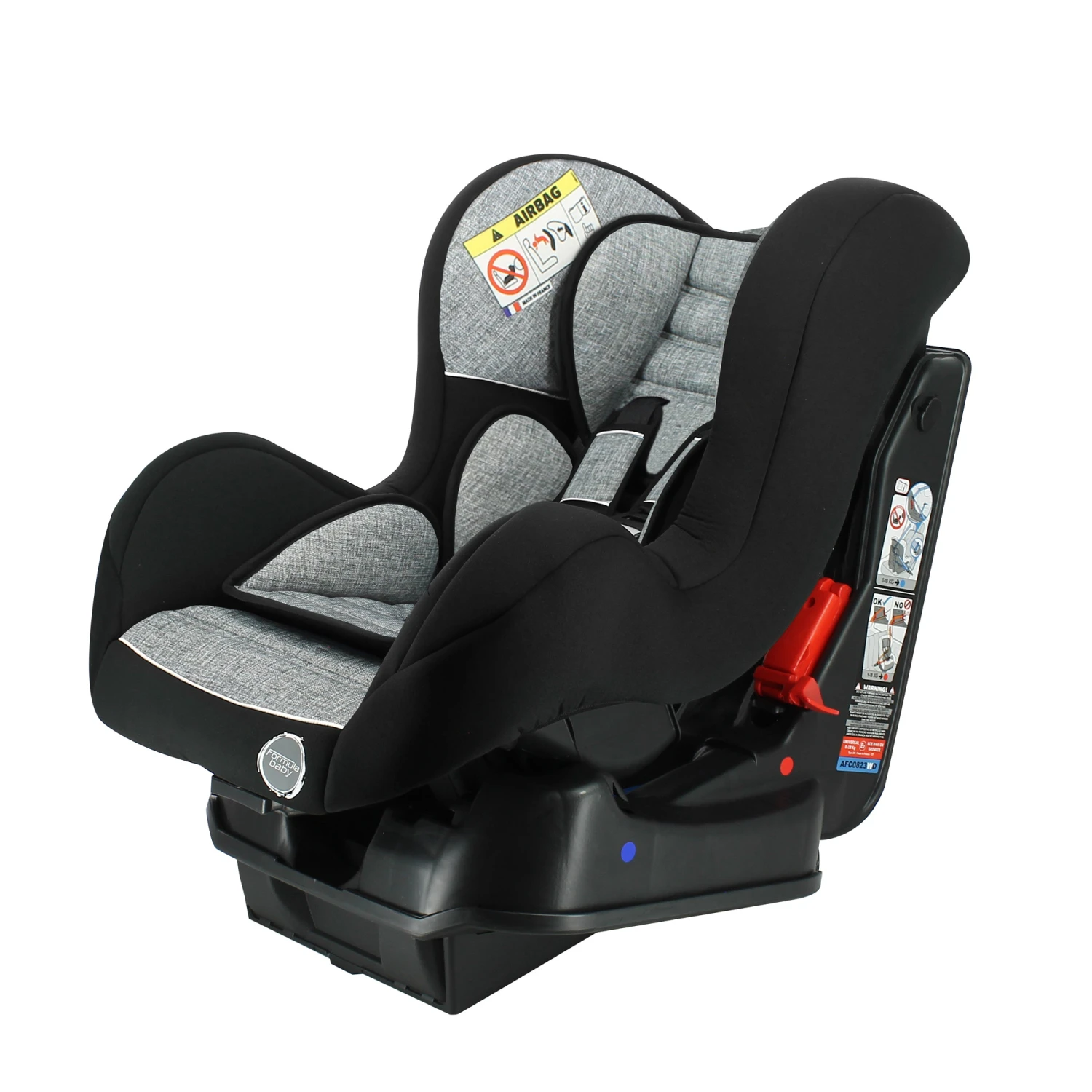 Siège Auto Cosmo Luxe + Base Inclinable Chiné Gris De Formula Baby – Image 2