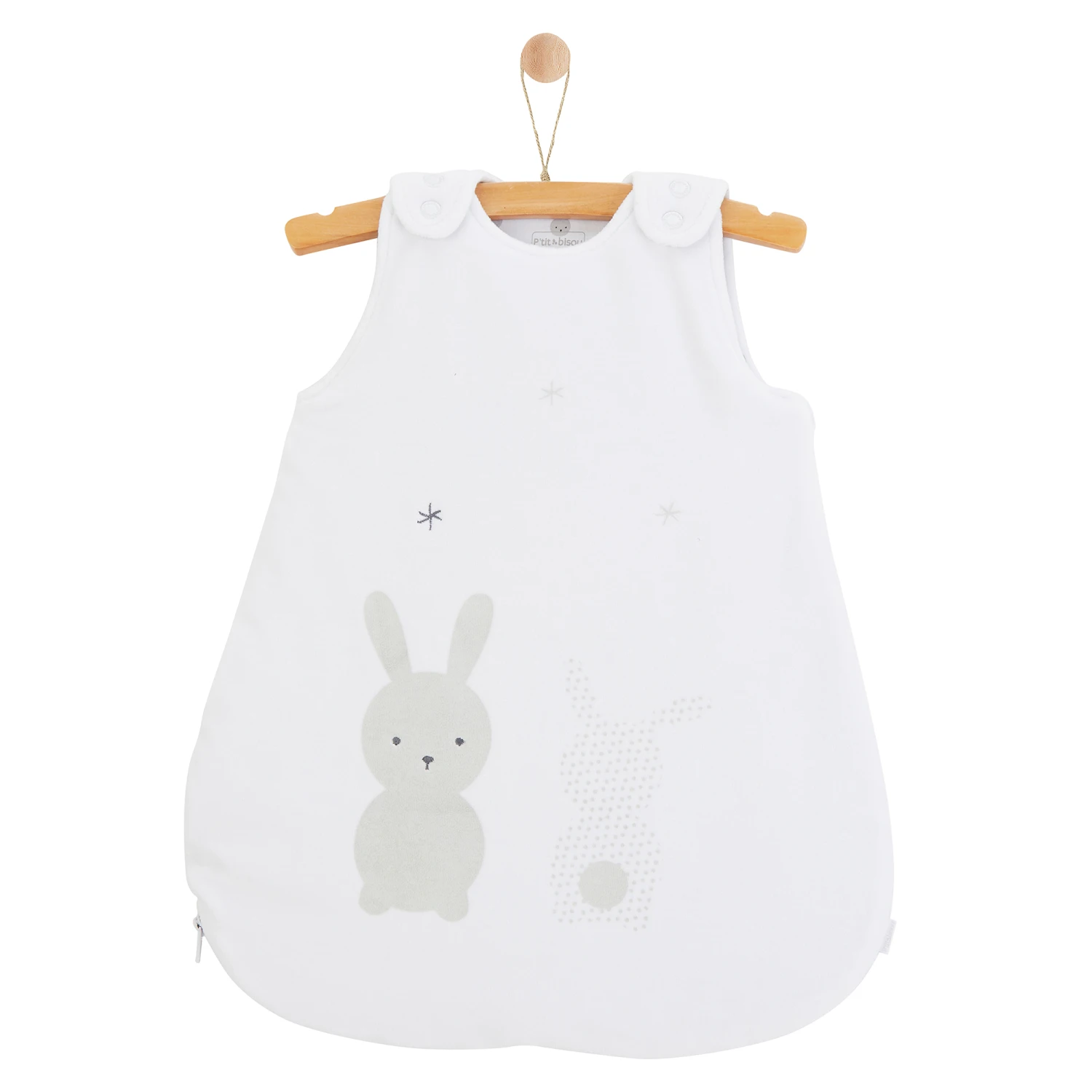 Sac Nid Lapin Câlin Blanc 0-3 Mois De P'tit Bisou