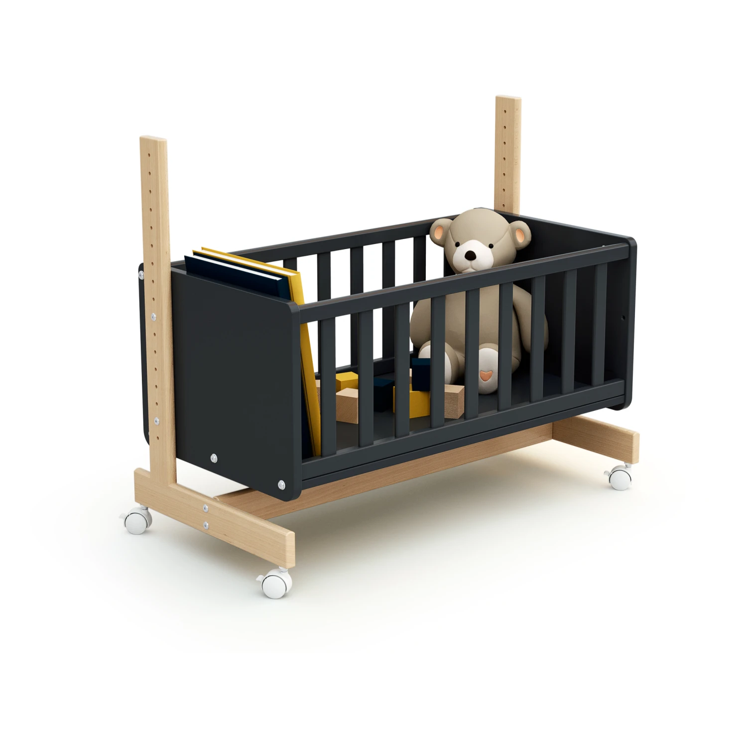 Berceau Cododo Confort Graphite Et Hêtre De AT4 – Image 4