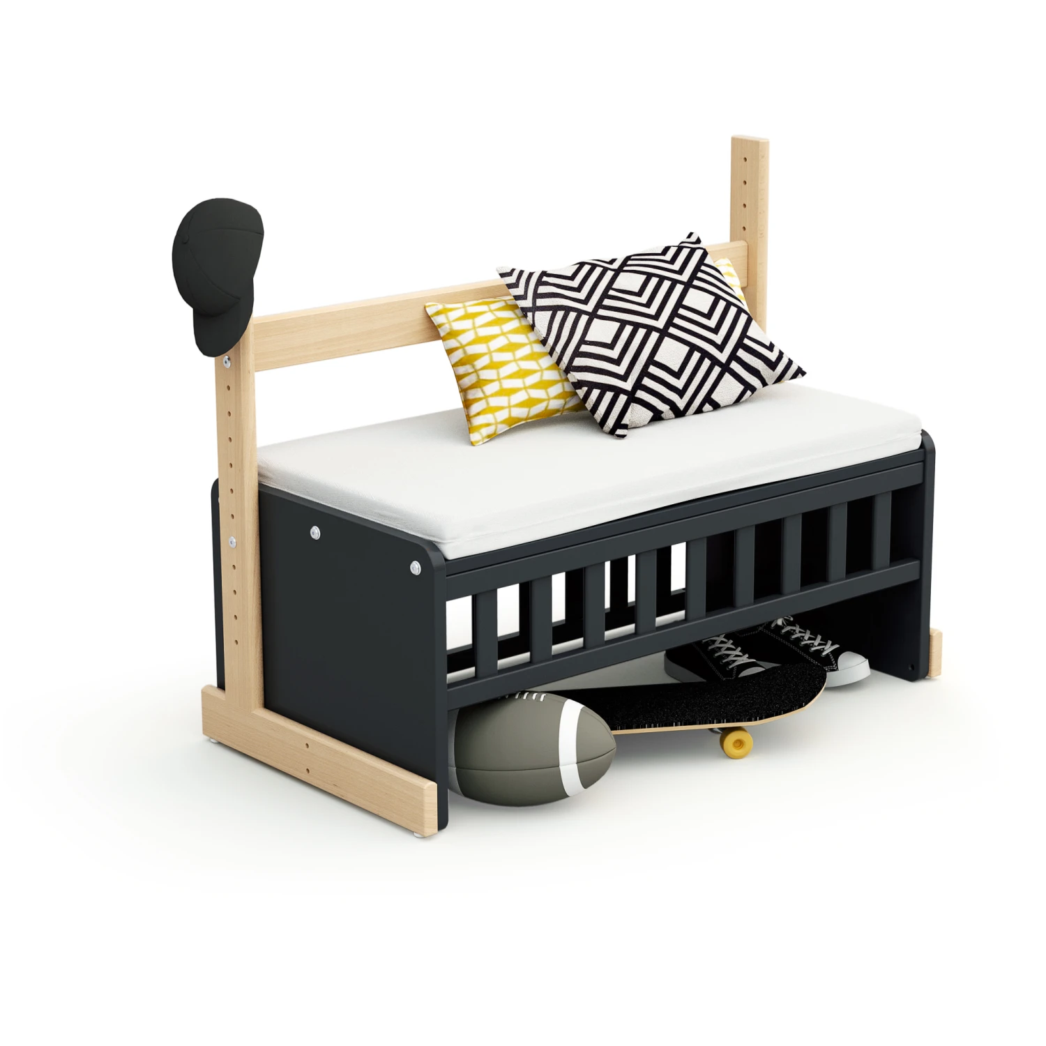 Berceau Cododo Confort Graphite Et Hêtre De AT4 – Image 5