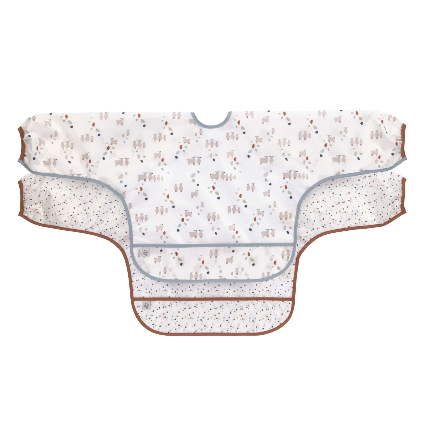 LÄSSIG Lot De 2 Bavoirs Manches Longues Avec Poche Tiny Farmer Mouton De Lässig 3 LÄSSIG Lot De 2 Bavoirs Manches Longues Avec Poche Tiny Farmer Mouton De Lässig