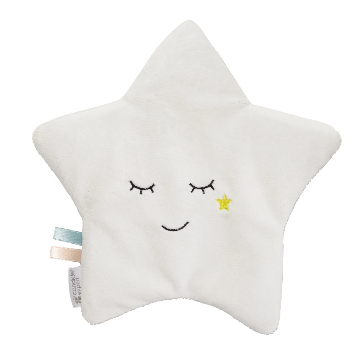 Mon étoile Relax Bouillotte Graines De Lin Blanc/Gris De Candide