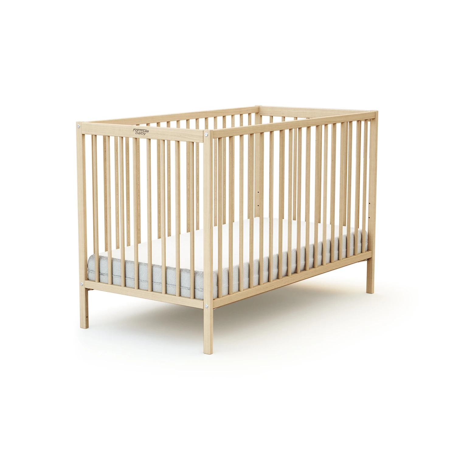 Lit En Bois Brut 60 X 120 Cm De Formula Baby