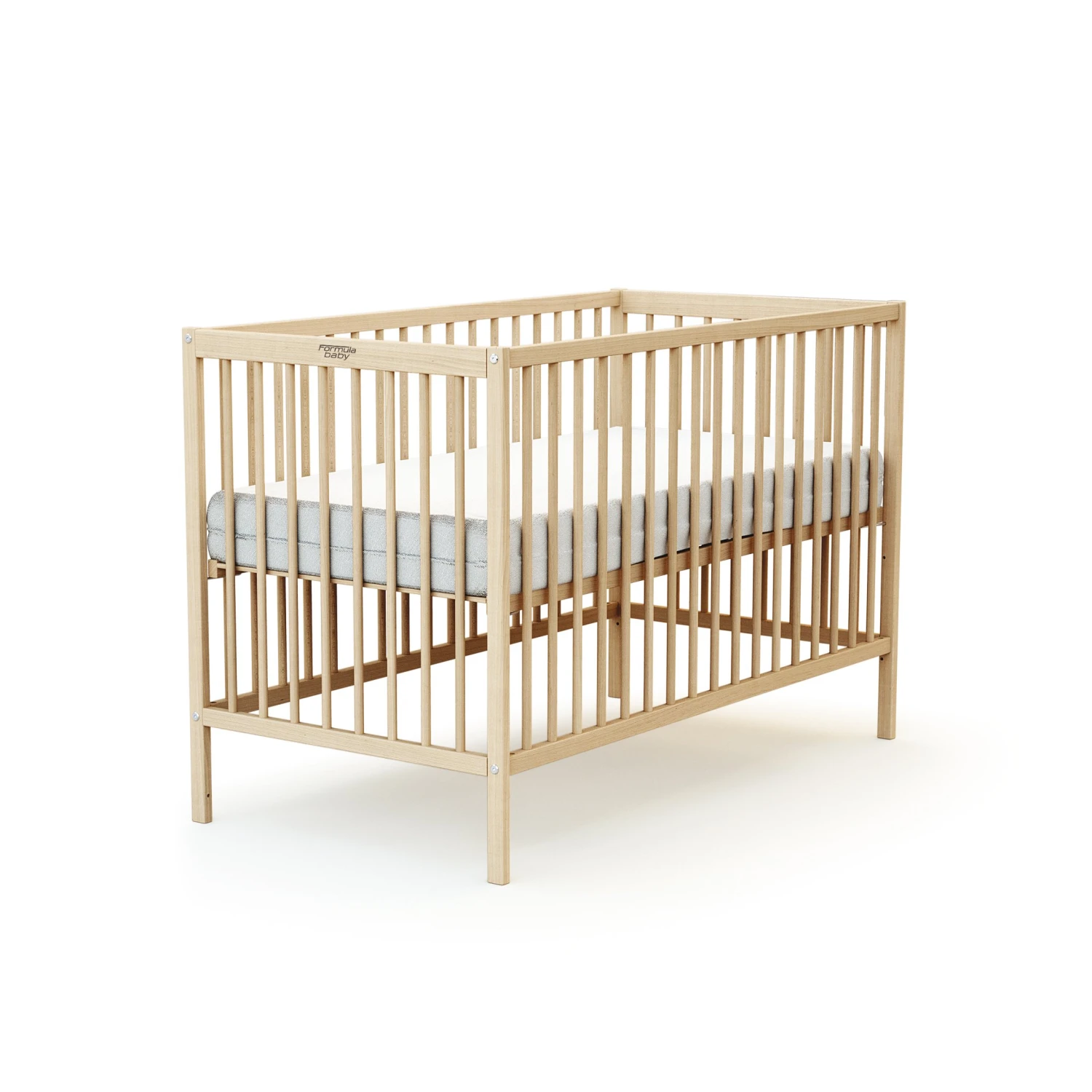 Lit En Bois Brut 60 X 120 Cm De Formula Baby – Image 2