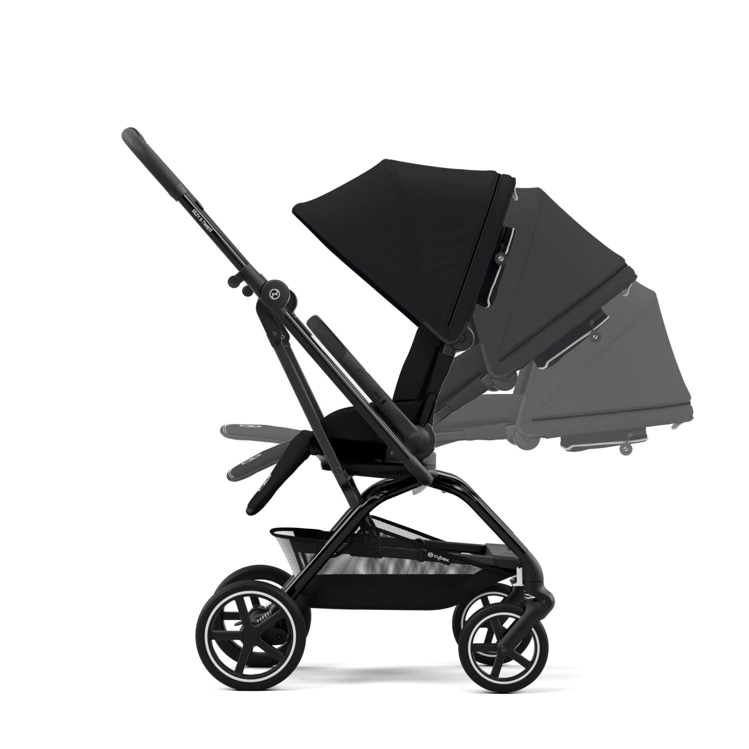 Poussette Eezy S Twist+ 2 Black Moon/Black De CYBEX – Image 7