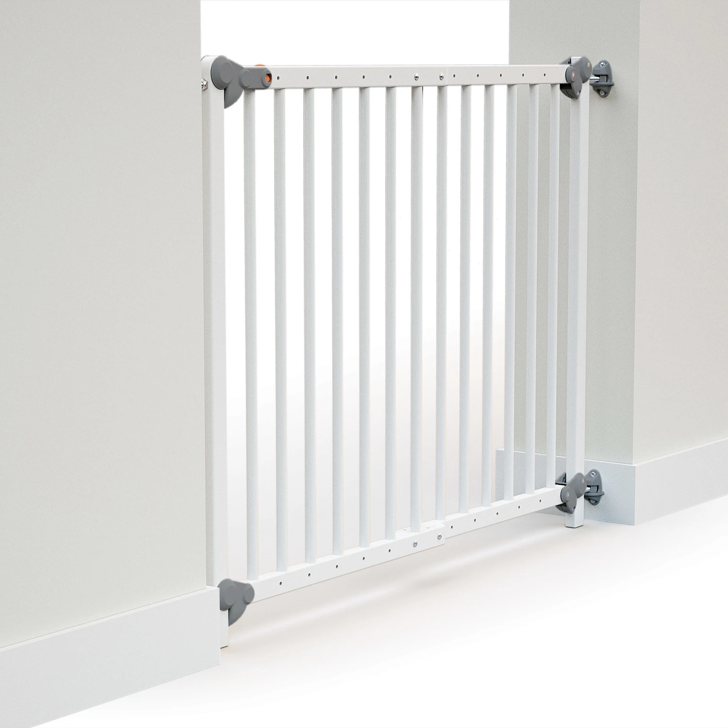 Barrière De Sécurité Extensible WEBABY Blanc & Gris De AT4 – Image 2