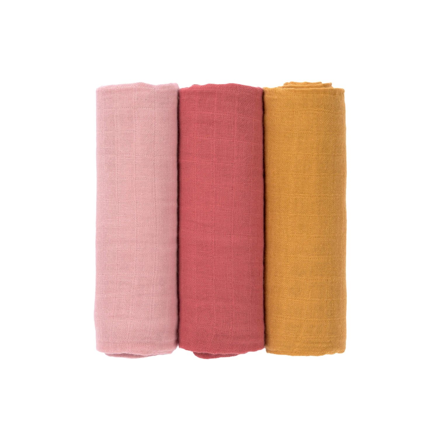 LÄSSIG Lange Mousseline 3 Pièces Rose/Moutarde 85 X 85 Cm De Lässig 4 LÄSSIG Lange Mousseline 3 Pièces Rose/Moutarde 85 X 85 Cm De Lässig – Image 2