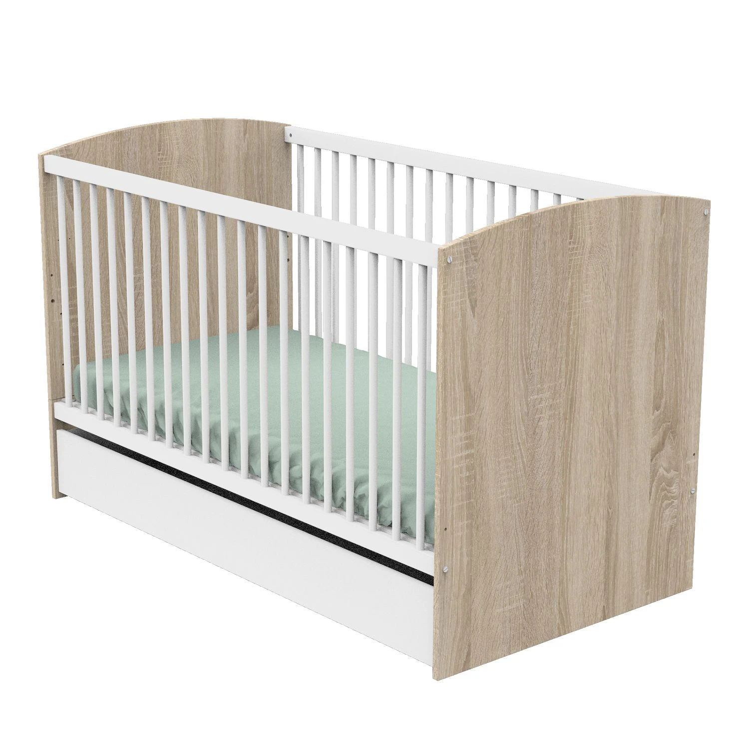Access Tiroir De Lit 70x140 Bois Blanc De Sauthon Baby's Sweet Home – Image 2