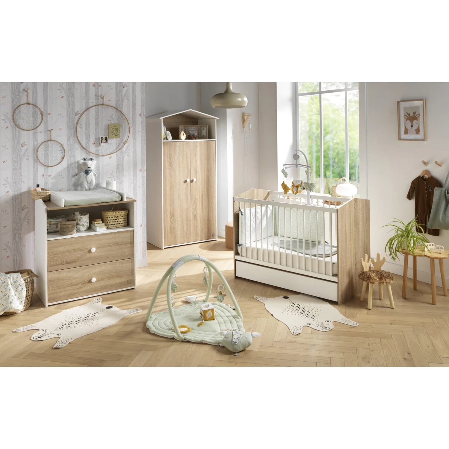 Cabanon Dispositif à Langer Blanc De Sauthon Baby's Sweet Home – Image 4
