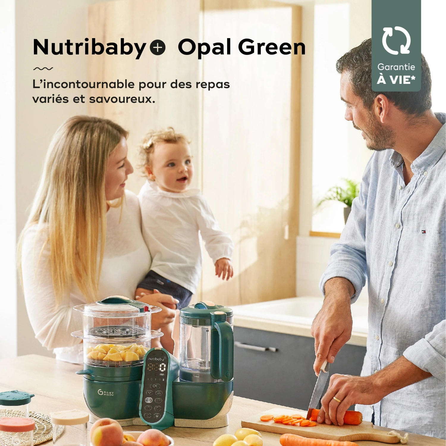 Nutribaby(+) Robot Multifonctions Bébé 6 En 1 Opal Green De Babymoov – Image 2