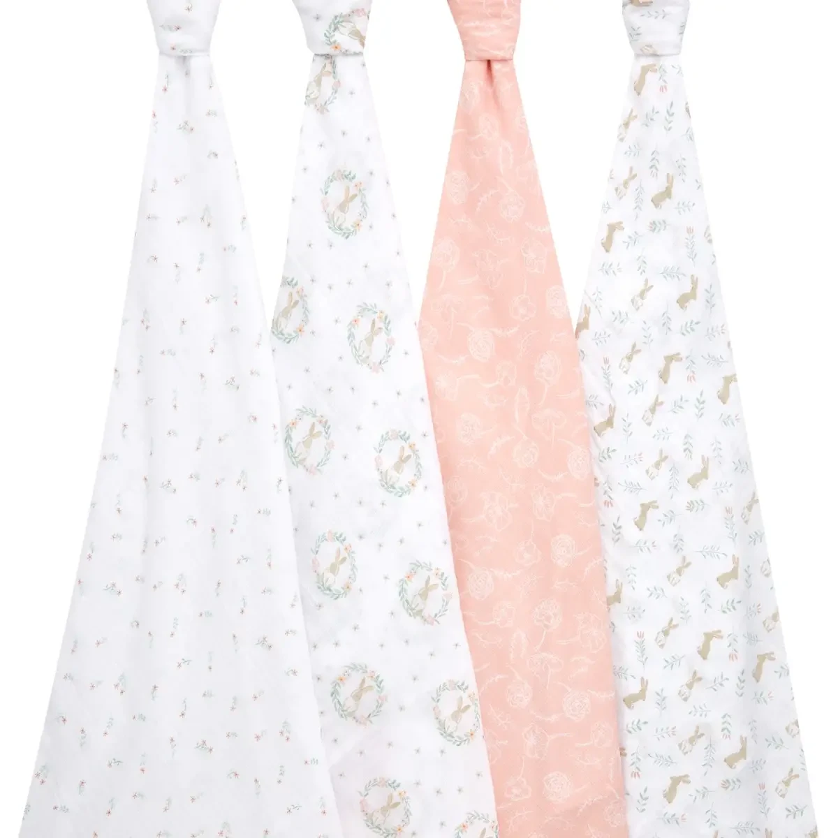 Lot De 4 Maxi-Langes Mousseline Blushing Bunnies De Aden + Anais Essentials – Image 2