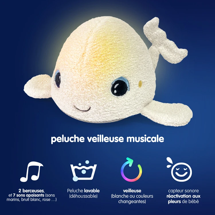 Peluche Veilleuse Béluga De Pabobo – Image 7