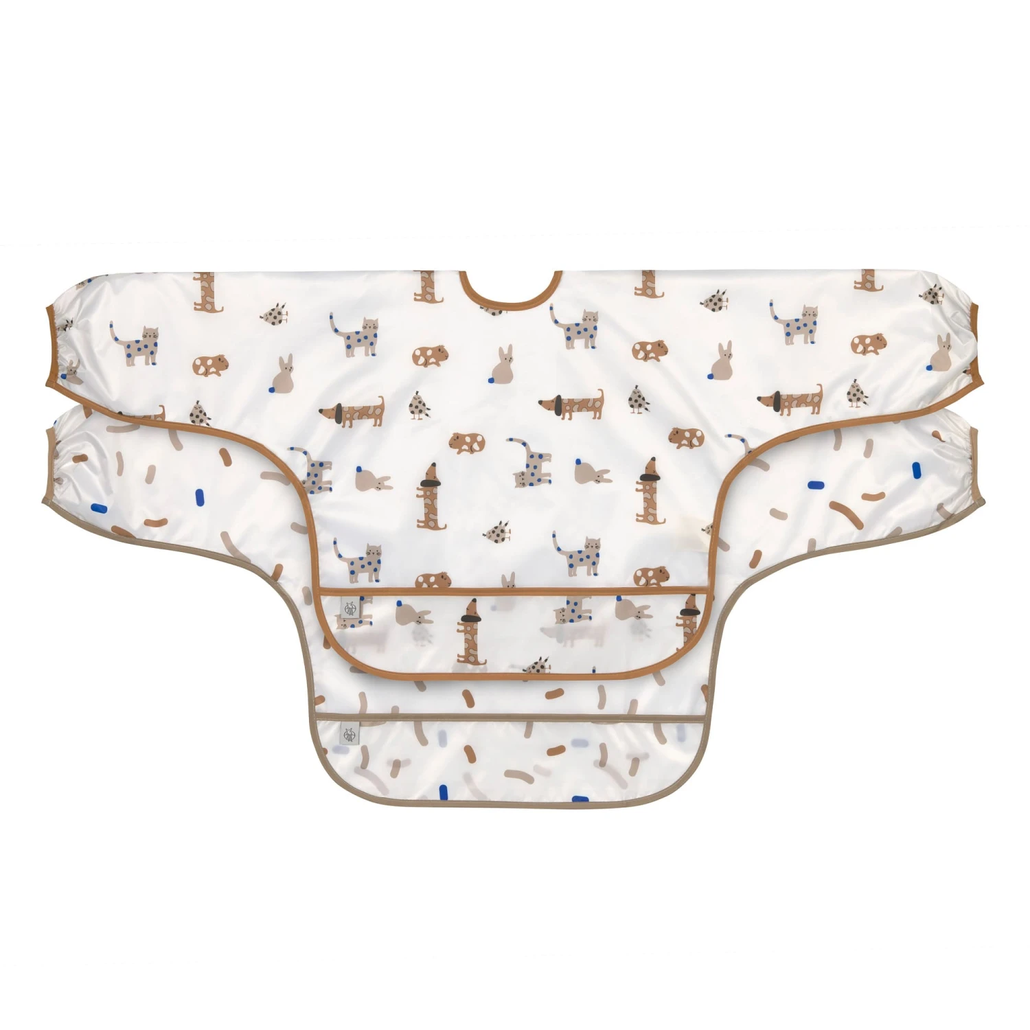 LÄSSIG Lot De 2 Bavoirs Manches Longues Avec Poche Little Mateys Royal Bleu De Lässig 3 LÄSSIG Lot De 2 Bavoirs Manches Longues Avec Poche Little Mateys Royal Bleu De Lässig
