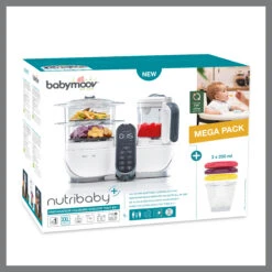 Pack Batch Cooking Nutribaby(+) & 3 Babybols 250mL Blanc De Babymoov 20 Pack Batch Cooking Nutribaby(+) & 3 Babybols 250mL Blanc De Babymoov -Bébés Produits Magasin 01174504 9