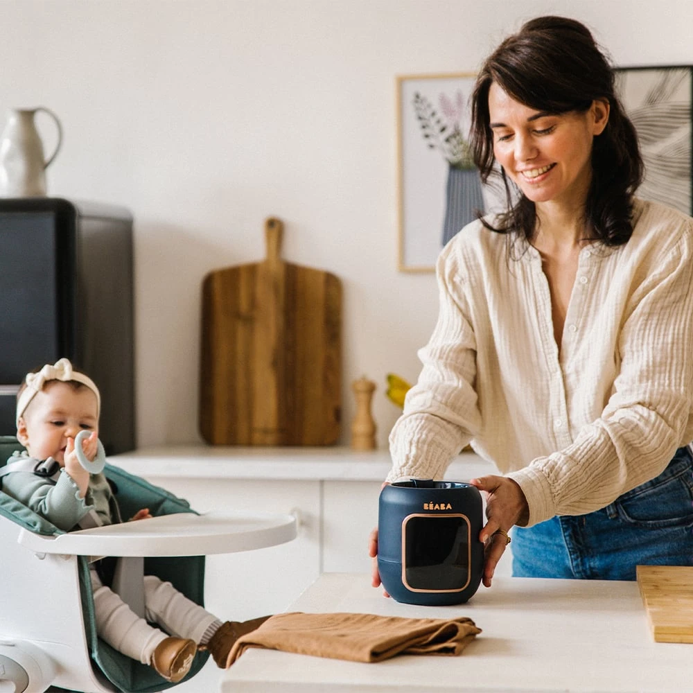 Beaba Chauffe-Biberon Multi Milk Night Blue De Béaba – Image 2